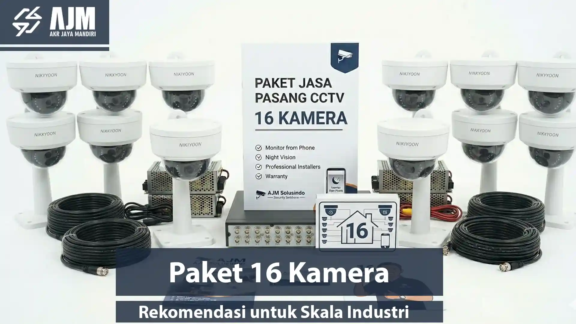 Paket Jasa Pasang CCTV 16 Kamera AKR
