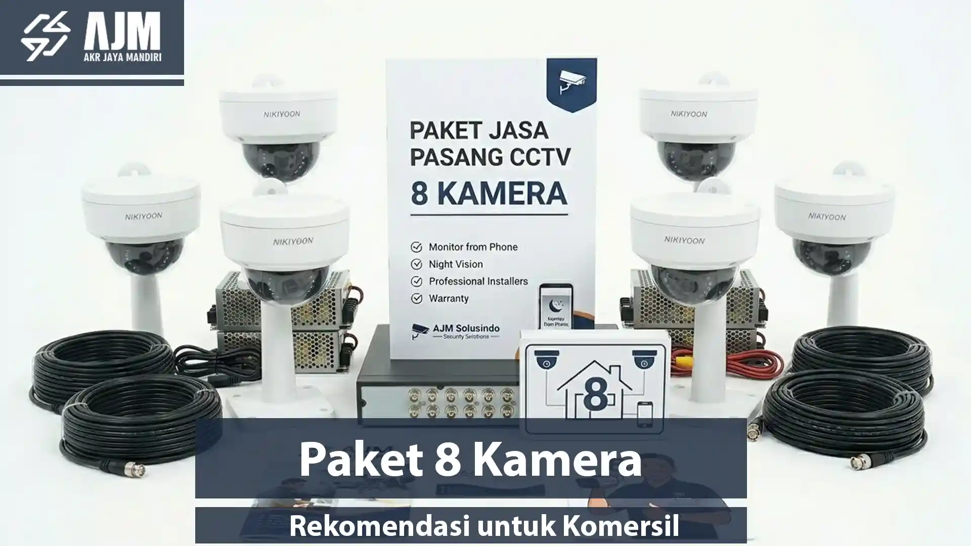 Paket Jasa Pasang CCTV 8 Kamera AKR