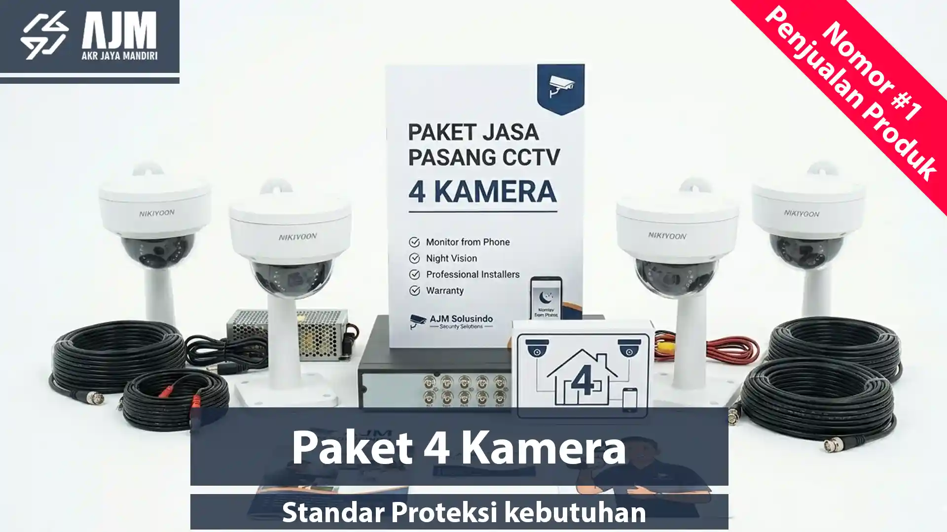 Paket Jasa Pasang CCTV 4 Kamera AKR